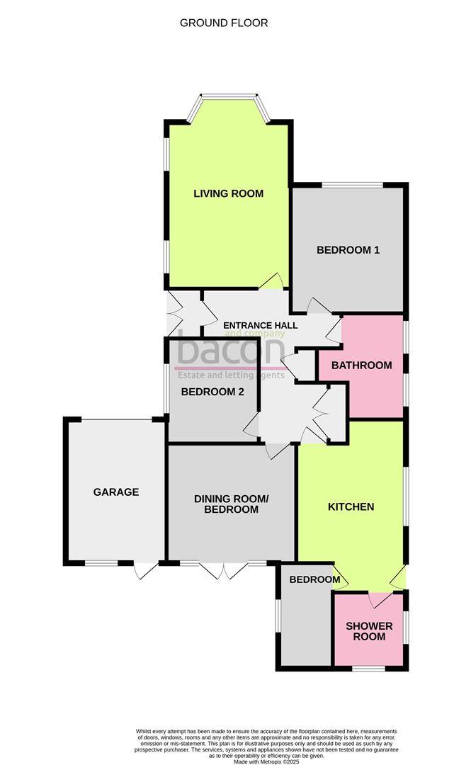 Floor Plan | Bungalow - Detached | Hall Avenue, Worthing | For Sale